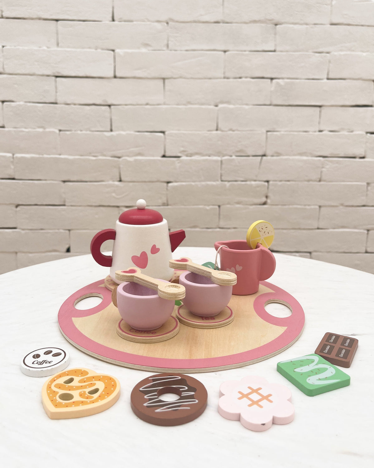 Conjunto de chá - Rosa