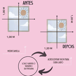Cortina Blackout Persiana para Portas e Janelas de Quarto, Sala, Cozinha Escritório Varanda