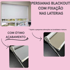 Cortina Blackout Persiana para Portas e Janelas de Quarto, Sala, Cozinha Escritório Varanda