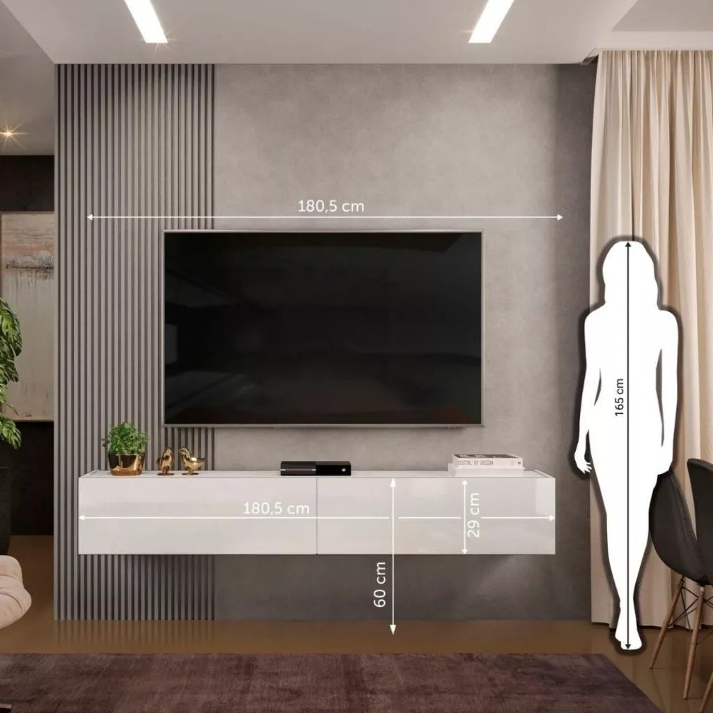 Rack Suspenso Future Branco 180,5cm