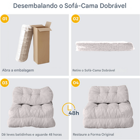 Sofá-Cama Dobrável para 1 Pessoa