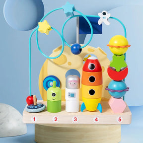 Labirinto Aramado Aventura Espacial Brinquedo Educativo de Madeira