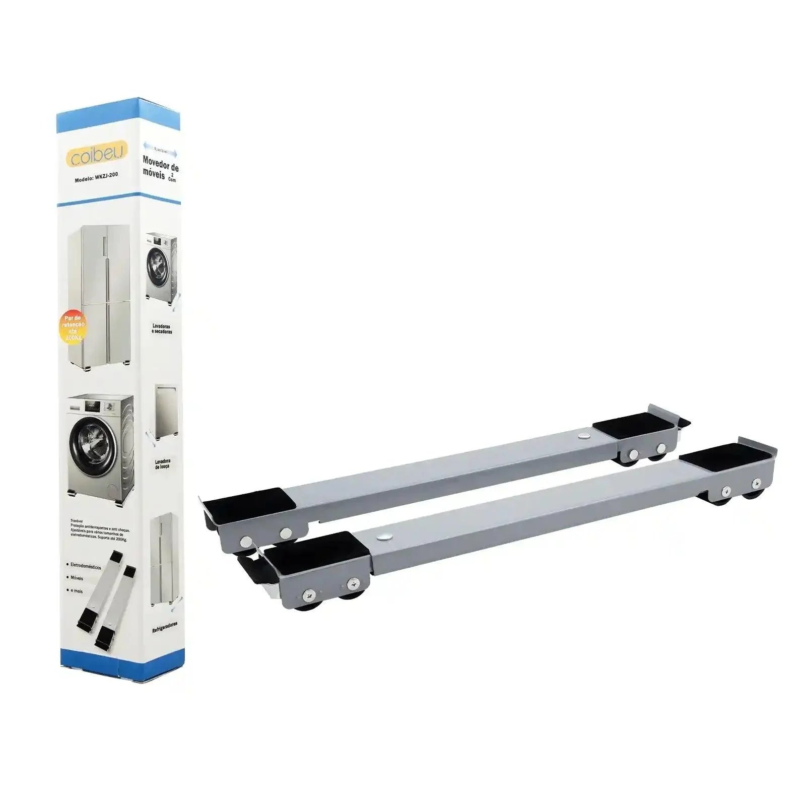 Suporte com Rodas e Travas para Móveis e Eletrodomestico Pesados - MaxiMove Pro