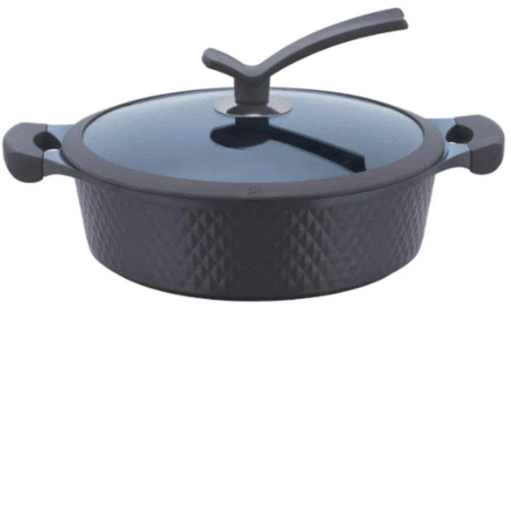 Conjunto de Panelas Revestido em Cerâmica Aluminio Antiaderente Frigideira Caçarola