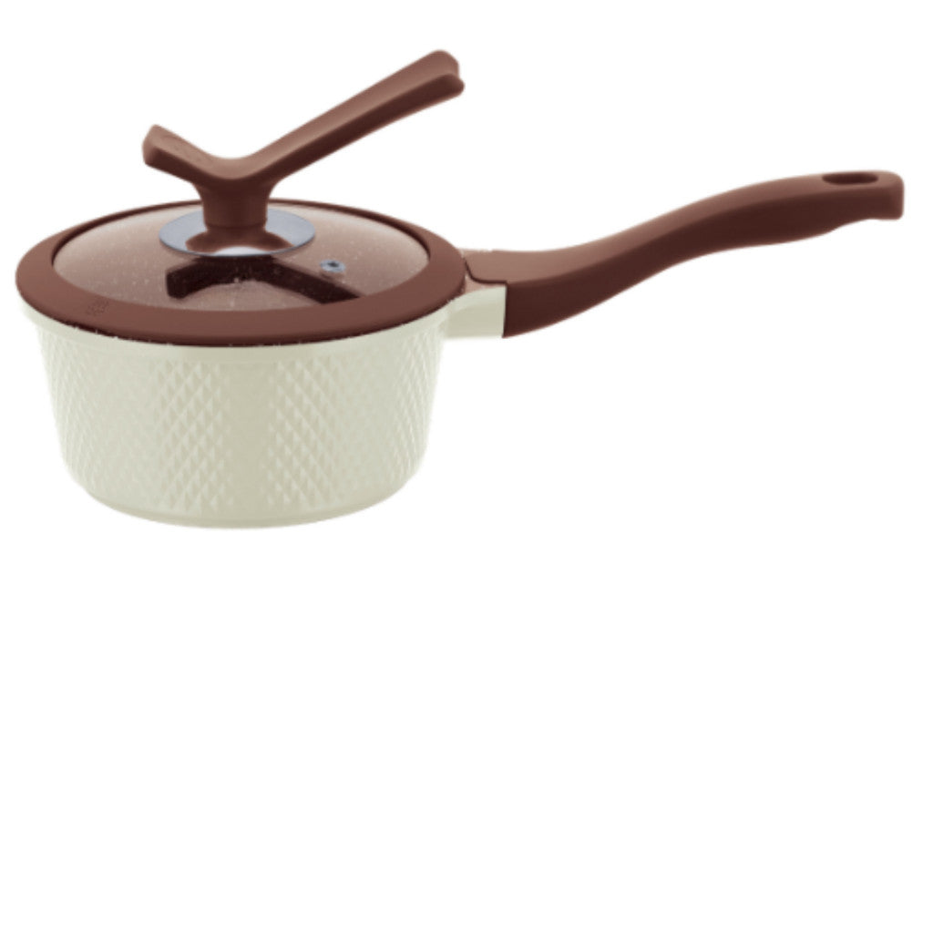 Conjunto de Panelas Revestido em Cerâmica Aluminio Antiaderente Frigideira Caçarola