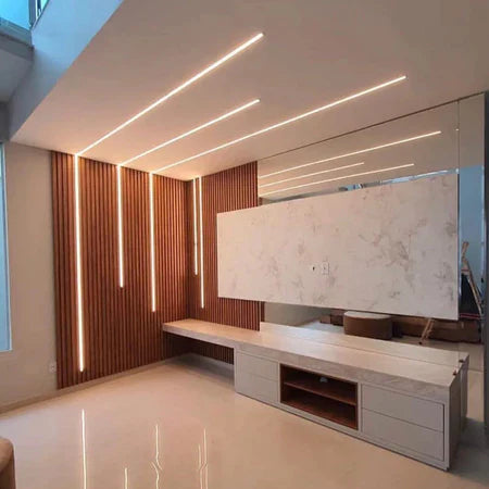 Kit de 3 Perfil Led Embutido de 3m [TOTAL 9m]