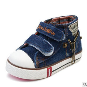 Tênis Infantil Jeans Cano Alto