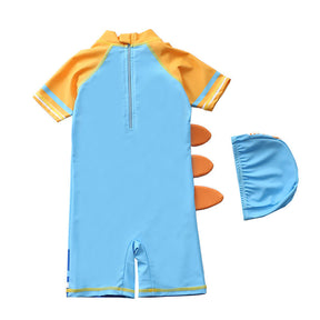 Macaquinho de Praia Infantil Manga Curta Dino Astronauta